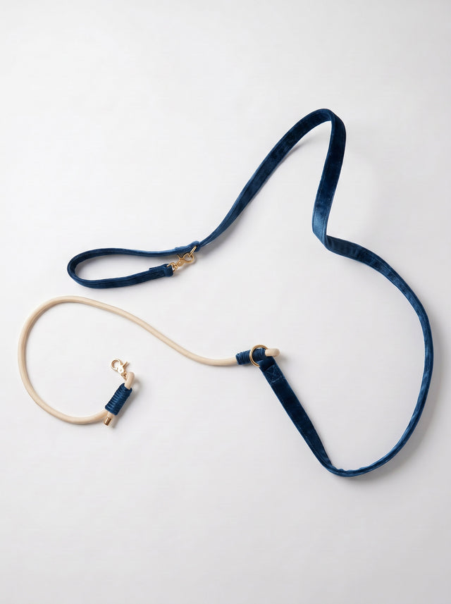 Blue Velvet Dog Leash