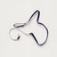 Laisse de chien en velours violet