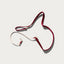 Laisse pour chien en velours rouge