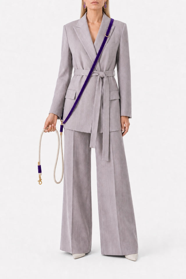 Purple Velvet Dog Leash