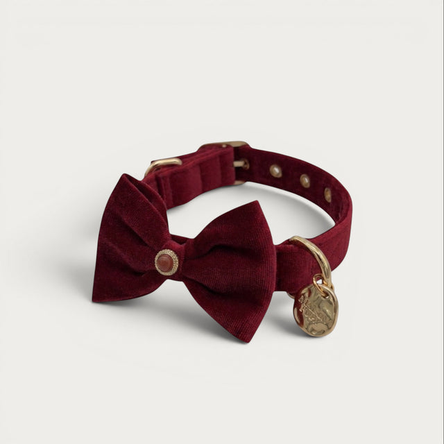 Red Agate Pet Collar